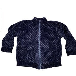 United Colors of Benetton Blue Full Zip Cardiagn Size 1-2 Years‎